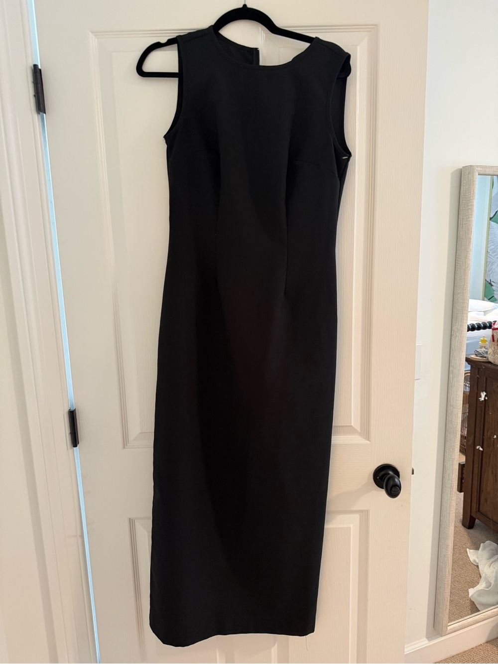 Vintage Bisou Bisou Classic Sleeveless Black Midi Dress